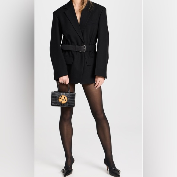 Puppets and Puppets Jewel Cookie Croc-embossed Small Bag - Picture 2 of 6